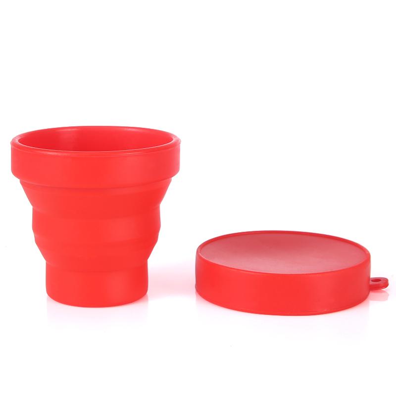 FAIS DU Folding Cup 200ml BPA FREE Food Grade Silicone Water Cup Easy To Carry Silicone Retractable Environmental Friendly Drinkw Practical Use
