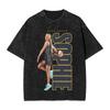 Sophie Cunningham T Shirt Hip Hop Washed High Street T-Shirts Basketball Number 8 for Men Women Tops Streetwear Summer Tee Shirt