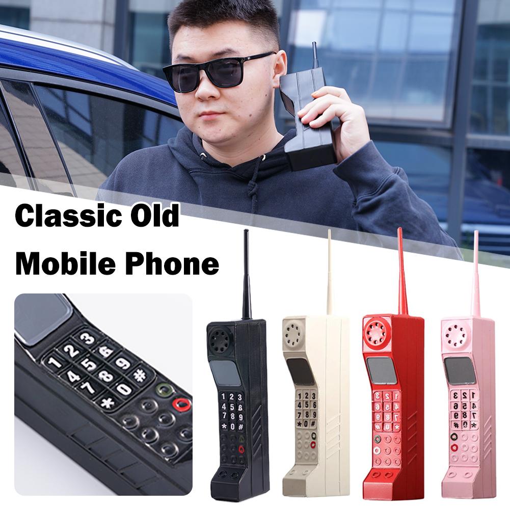 Retro Mobile Brick Phone Model 80'S 90'S Old Classic Design Telephone Model Old-Fashioned Telephone Model Decoration Ornament