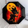 1 Stück Automatischer Faltregenschirm - Son Goku Muster Tragbares faltbares Design Mit 8 Speichen Weihnachts-Geburtstagsgeschenke
