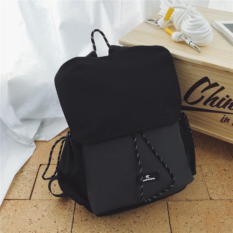 Compact Drawstring Backpack for Women and Men Lightweight Nylon Outdoor Travel Bag