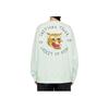 ONITSUKA TIGER Logo Print Animal Pattern Embroidered Casual Crew Neck Pullover Long Sleeve Sweatshirt Unisex Sweatshirt Light-Green 2183B182-301