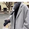 Men's Trendy Loose Plaid Wool Jacket - Spring/Autumn Korean Style