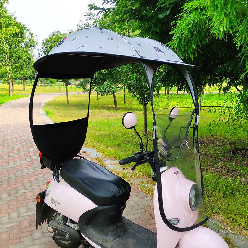 Electric Bicycle & Motorcycle Rainproof Windproof Canopy Shelter