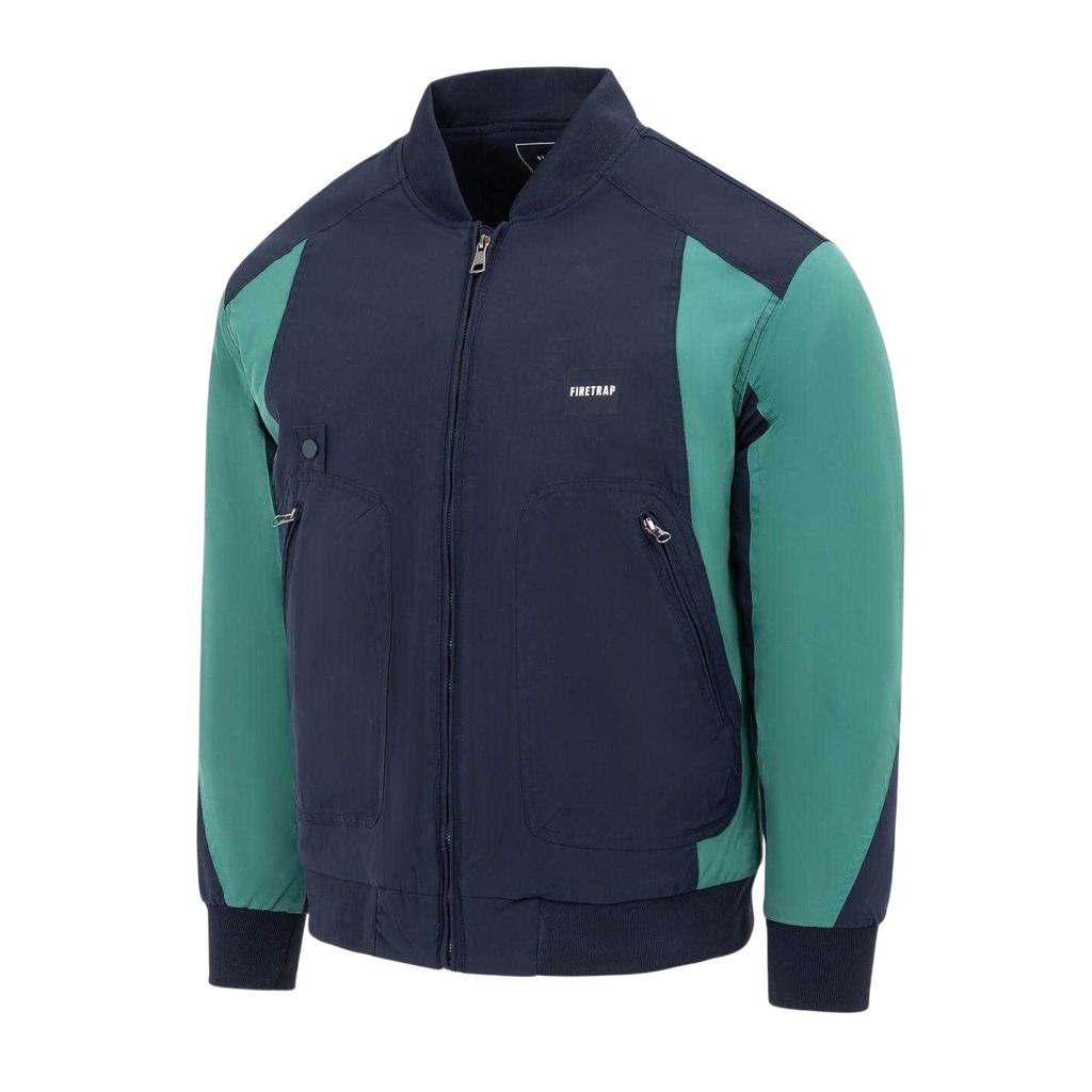 Firetrap Mens Colour Block Bomber Jacket