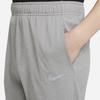 Nike Solid Color Brand Logo Knitted Sports Pants Kids Bottoms Gray DM8546-091