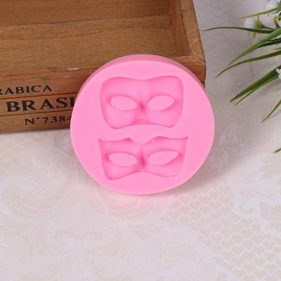DIY handgemaakte zeep mal maskervormige cakevorm siliconen cakevorm