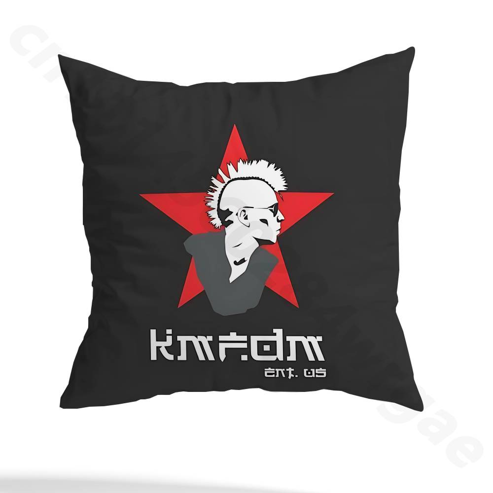 K-Kmfdm Sucks Band Pillow Case Sofa Living Room Bedroom Headboard Backrest Cushion Square Cushion Nap Time