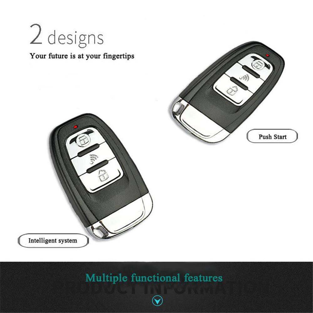 Car Alarm PKE Passive Keyless Entry One Button Start Stop Remote Start Engine