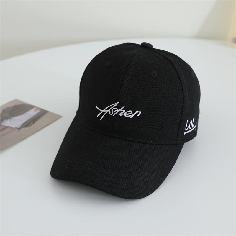 

Кепка бейсболка женская с мягким верхом весенне-осенняя модная с простой уличной индивидуальностью для защиты от солнца, трендовая вышитая женская шляпа от солнца Adjustable