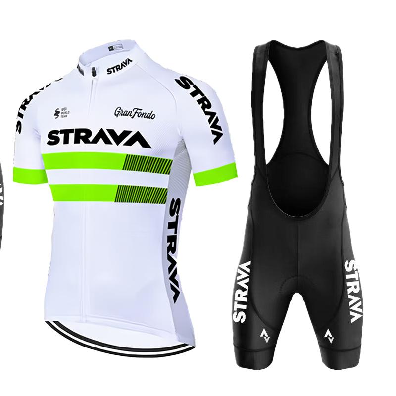 Bicycle Short-sleeved Strap Set, Quick-drying Men's and Women's Road Cycling Cycling Cycling Shorts Summer Breathable Cycling Suit Set