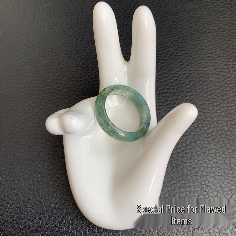 TXY50 Artistic Wildflower Agate Ring