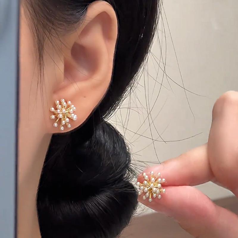 

2025 High-End Silver Flower Earrings - Spring & Summer Collection for Women