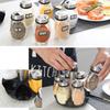 Seasoning Bottle Jar Rotating Base Seasoning Bottle 7-piece Set Kitchen Supplies Seasoning Bottle Combination Set