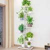 Multi-Layer Iron Flower Rack: 7 Tiers, Holds 8 Pots, Ideal for Indoor, Balcony, or Living Room Decoration. Perfect for Hanging Plants and Greenery.