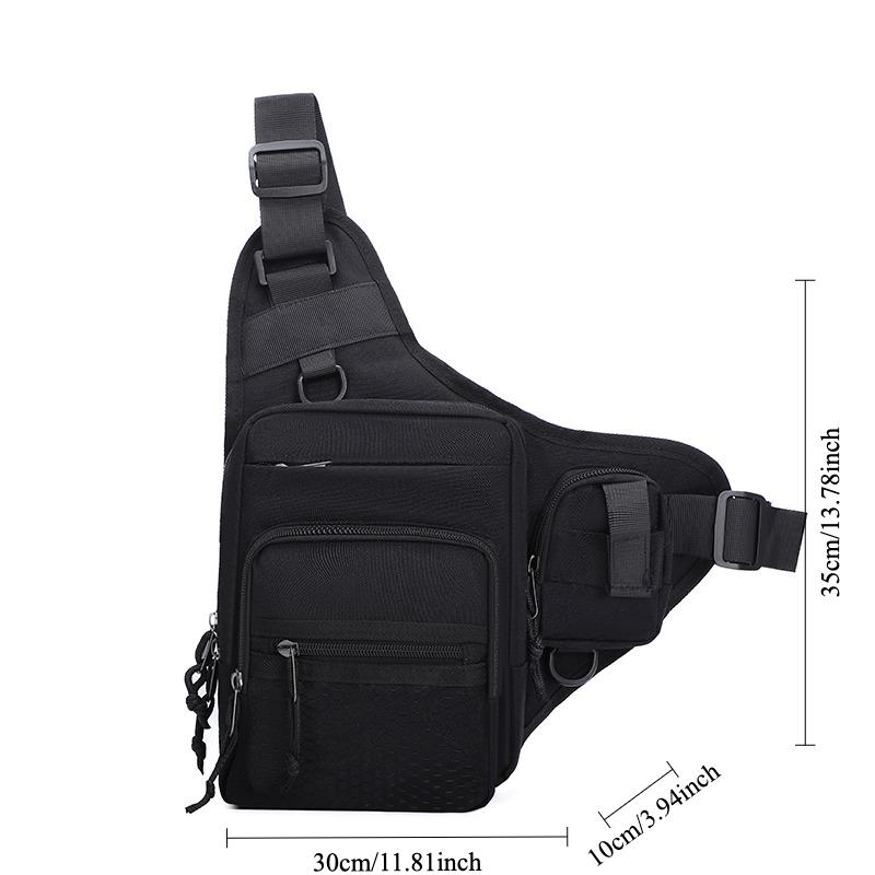 OutdoorTacticalChestPack Molle Waist Bag Fanny Pack for Men Hiking Climbing Cycling Fishing Camping Travel Sport Crossbody Pouch