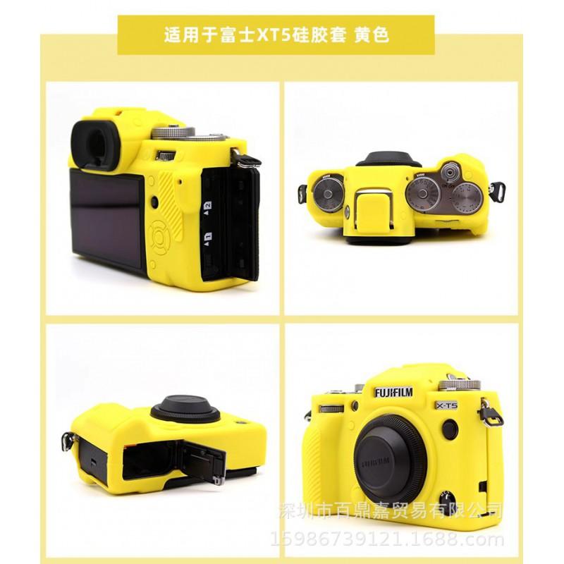 Silicone Camera Case Fujifilm X-T5 Mirrorless Portable Handheld Protective Cover Black Red Yellow Coffee Green