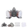 Paint Spraying 6200 Dust Gas Respirator Mask 15in1 Half Face Reusable Safety Gear for Construction DIY Projects