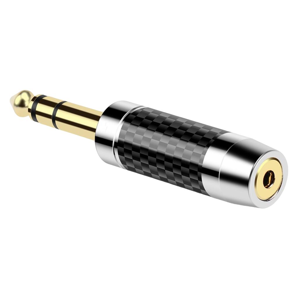 6,35 mm auf 2,5 3,5 4,4 mm Sound-Konverter, Vergoldete Kopfhörer-Stecker Adapter für Mikrofone und Headsets
