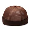 Breathable Mesh Unisex Melon Cap Solid Color Summer Brimless Hat Hip Hop Skullcap Street Style Beanies Hats Fashion Headwear