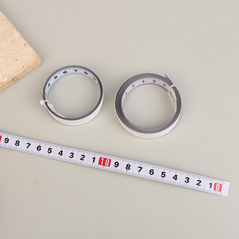 Miter Track Tape Measure Self Adhesive Metric Stainless Steel Scale Ruler 1M-2M For T-Track Router Table Saw Woodworking Tool