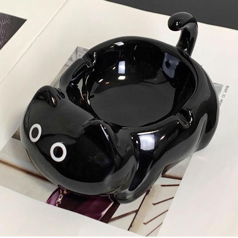 Siamese Cat Ashtray Living Room Office Desktop Ceramic Cigar Ashtray Home Decoration Accessories Cute Art Ornament ashtrays