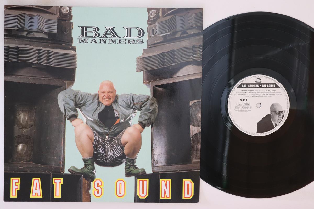 

LP Record BAD MANNERS Fat Sound EFA0408608LP PORK PIE 1992 Germany Rock Used