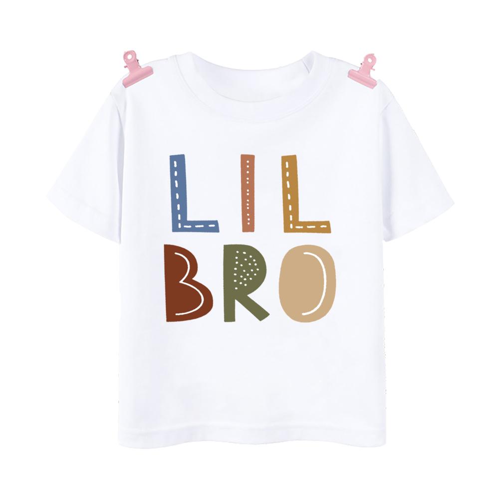 Big Brother Little Brother Family Matching T-shirt Boys Sibling Clothes Kids Short Sleeve Tops Outfit Children Summer Tee Shirts