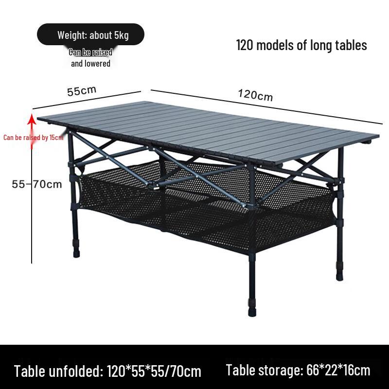 Portable Roll-Up Outdoor Camping & Picnic Table