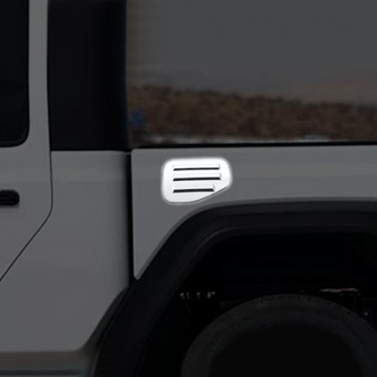 For Jeep Gladiator JT -2025 ABS Chrome Gas Door Cover Fuel Tank Door Trim 1P