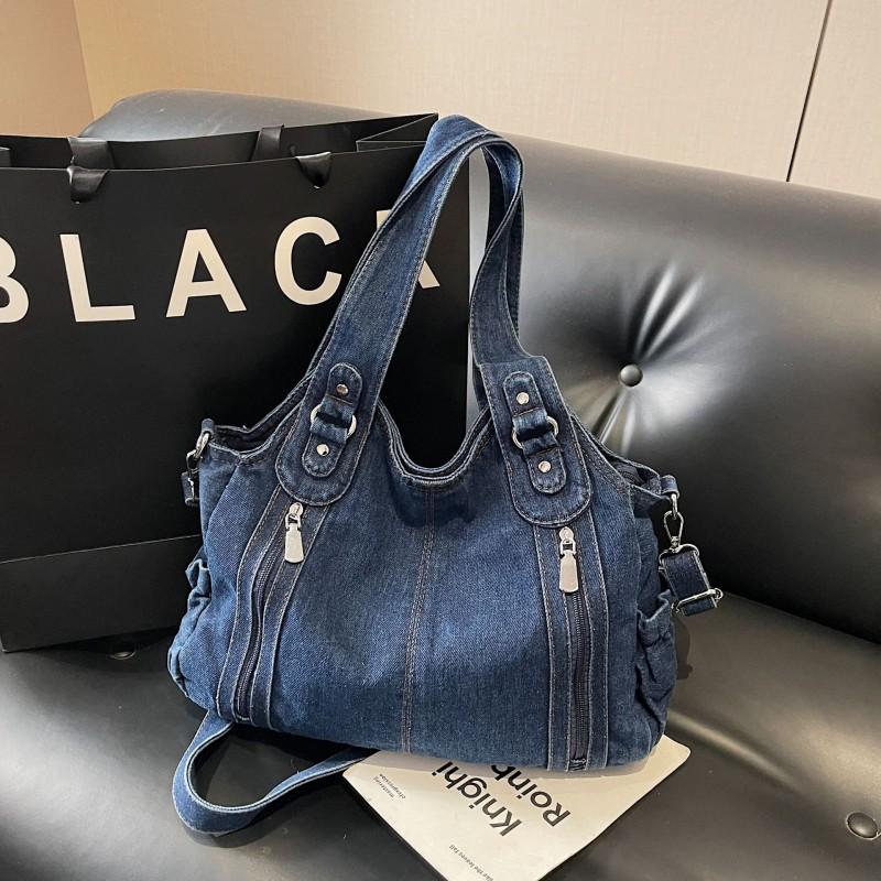 Borsa alla moda da donna 2026 Nuova Borsa a tracolla in denim coreana All-matching a spalla singola di grande capacità
