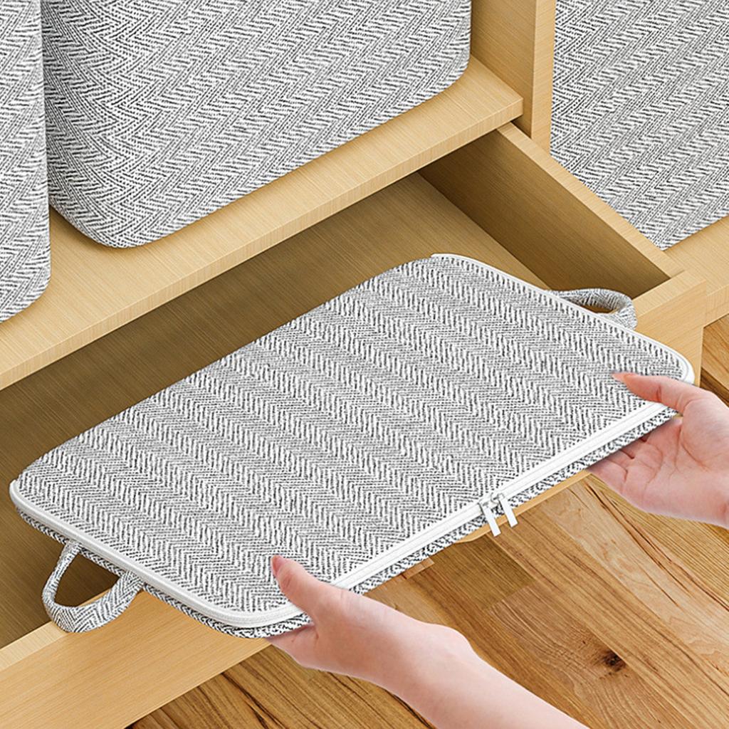 Large Capacity Storage Bags Gray Arrow Organization Bag Non Woven Fabric Clothes Blanket Organizer For Moving Bedroom Storage