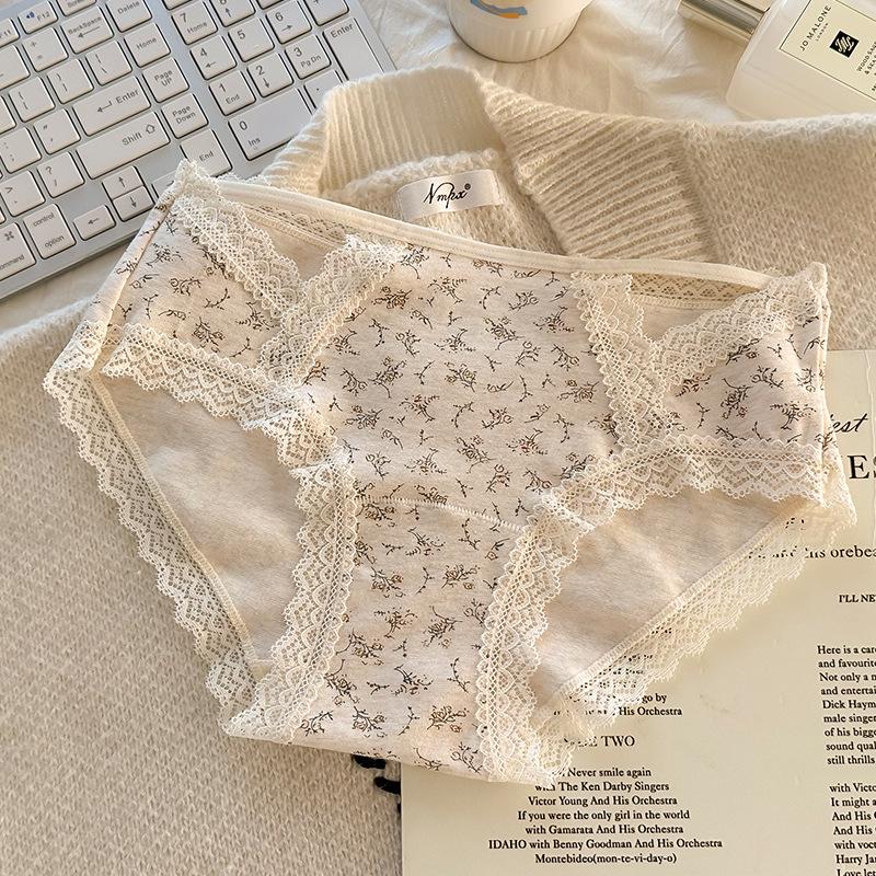 Hipster 10A Antibacterial Breathable Pure Cotton Women's Low-Waist Briefs