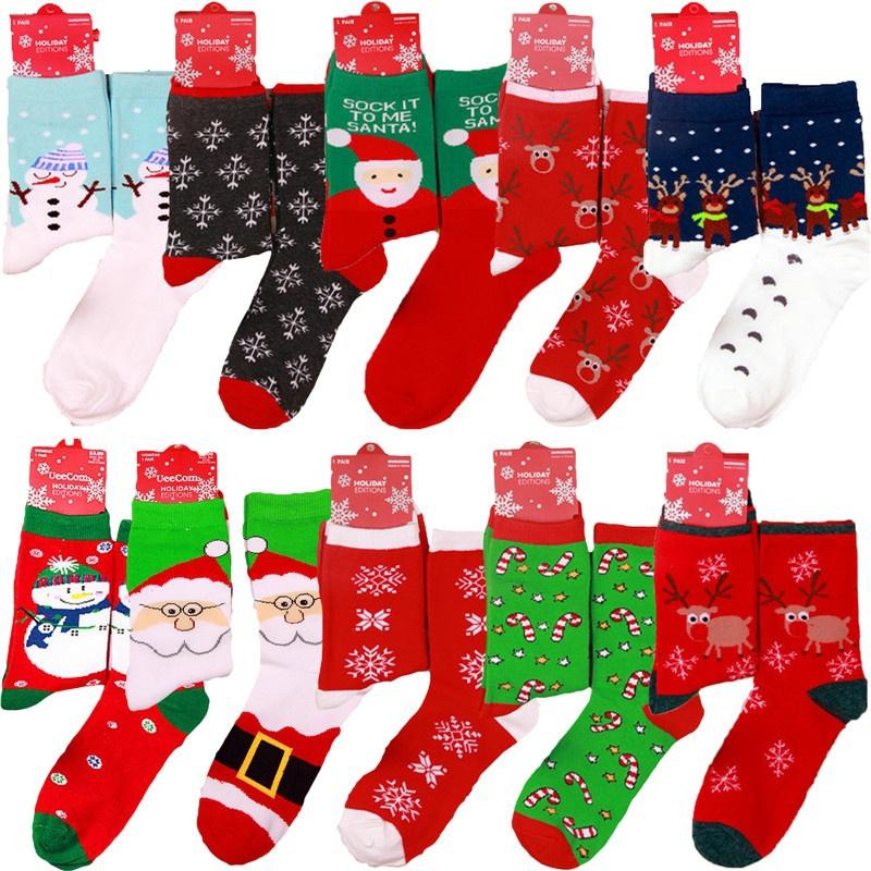 Buy Snowmen Tube Sock Red Snowflake Deer Crutch Star Snow Patchwork