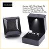 Diamond-Faceted Light-Up Jewelry Box for Rings, Bracelets, and Necklaces