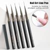 1Pcs Metal Handle Nail Art Liner Pen Painting Brush Drawing Brush Stripe Flower Painting Pen UV Gel Brush Nail Art Construction