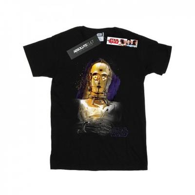 Womens/Ladies The Last Jedi C-3PO Brushed Cotton Boyfriend T-Shirt