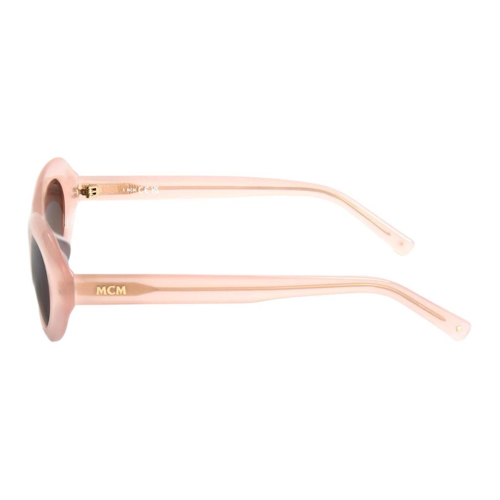 MCM Mirror Leg Side Engraved Logo Irregular Shape Sunglasses Unisex sunglasses Black White Tortoise MCM0037-D