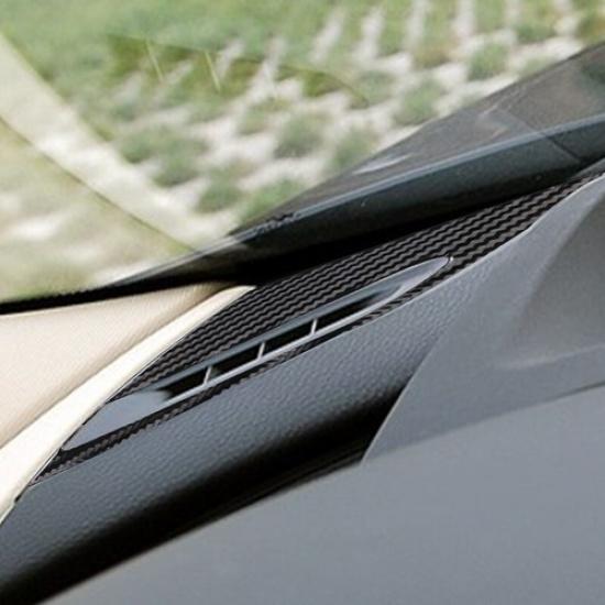 Carbon Fiber Dashboard Defogging Air Outlet Cover For BMW 6 Series E63 E64 04-10