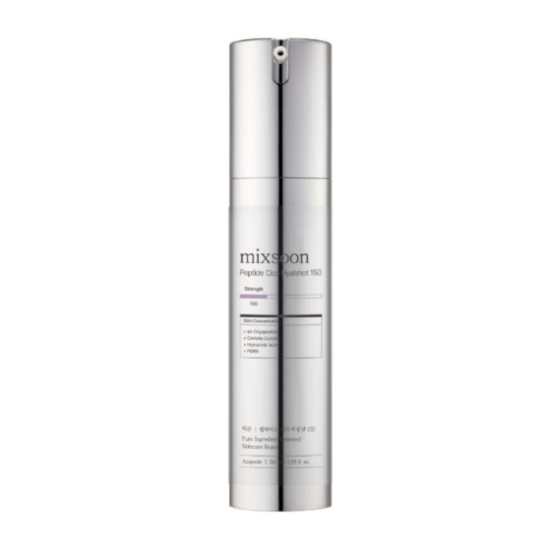mixsoon Peptide Cica Hyal Shot 150 50ml – Korean Intensive Hydrating Serum for Skin Barrier, Firmness & Soothing Care
