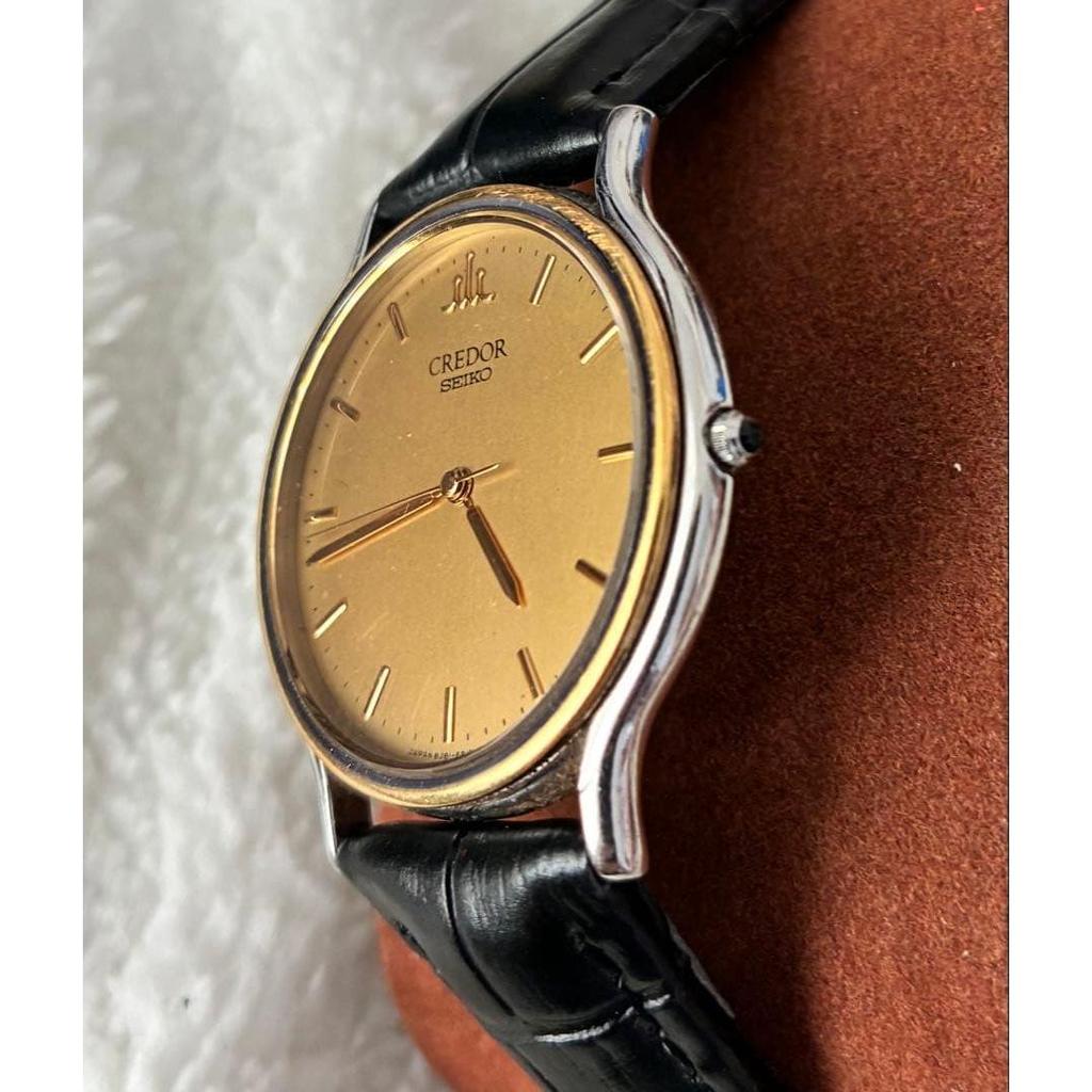 Used [Working item] Seiko Credor 8J81-6B00 18KT bezel quartz