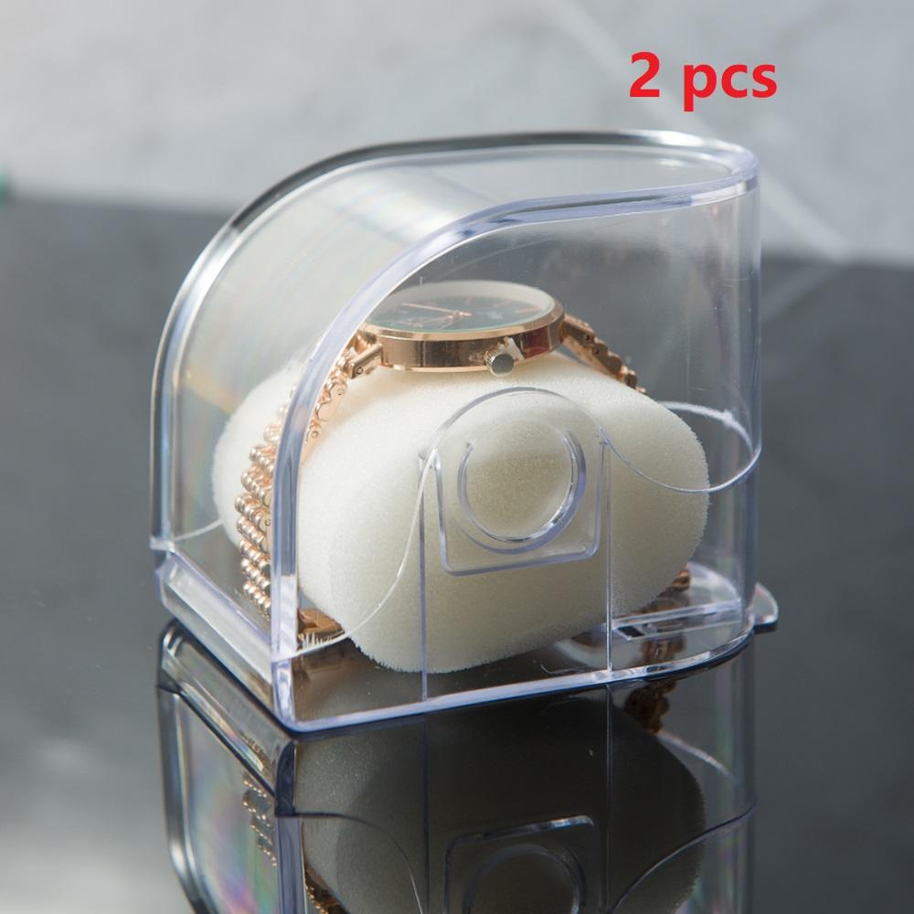 Rectangular Transparent Box Plastic Watch Display Storage Holder Case Adult Children's Smart Watch Protective Box Organizer Bag