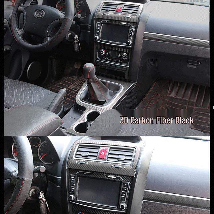 Haval H5 (2013-2018) Nálepky na vnútorné lišty z uhlíkových vlákien pre konzolu a radiacu páku