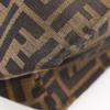 Fendi Zucca Handbag Tote Bag Brown Nylon Canvas Unisex Used