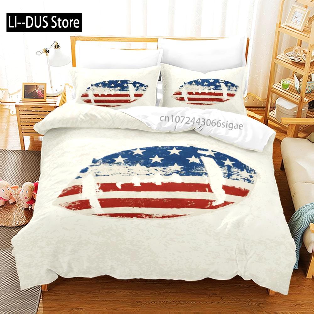Fußball Bettwäsche Set Einzelbett Twin Full Queen King Size Sport Bettwäsche Set Aldult Kinder Schlafzimmer Bettbezug Sets 3D Druck 012