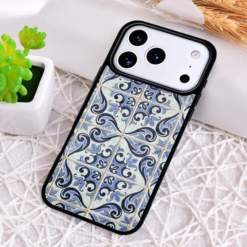 Moroccan Mosai Tile Pattern Shockproof Phone Case for iPhone 17 Air 16e 15 11 12 14 13 Pro Max Cover Coque
