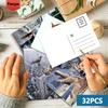 32pcs, City Giant Cat Postcard, Famous Landmark, Birthday/Anniversary Gift, Collectible, Suitable for Gift Giving, Mailable.