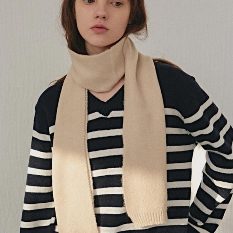 YAN13 MINIMAL SOFT MUFFLER_BEIGE