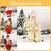 Festive Sitting Santa Claus Doll Beautifully Crafted Christmas Decoration For Homes