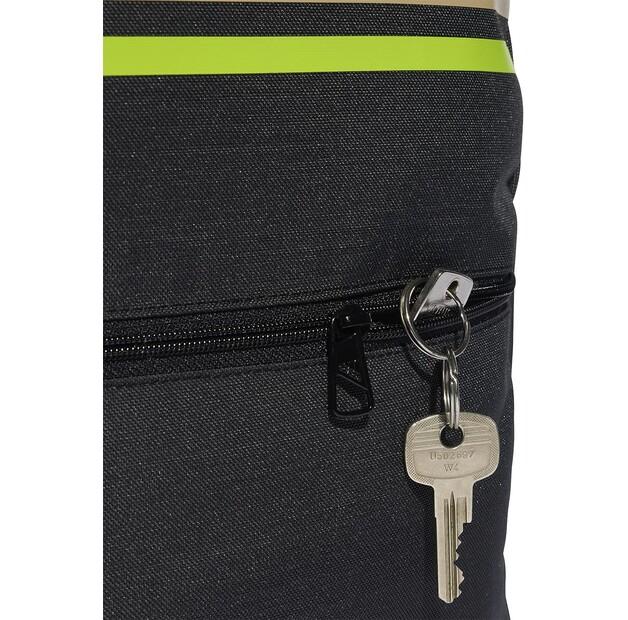 Backpack Adidas Classic Horizontal 3-Stripes Black/solar Slime (IP9846)